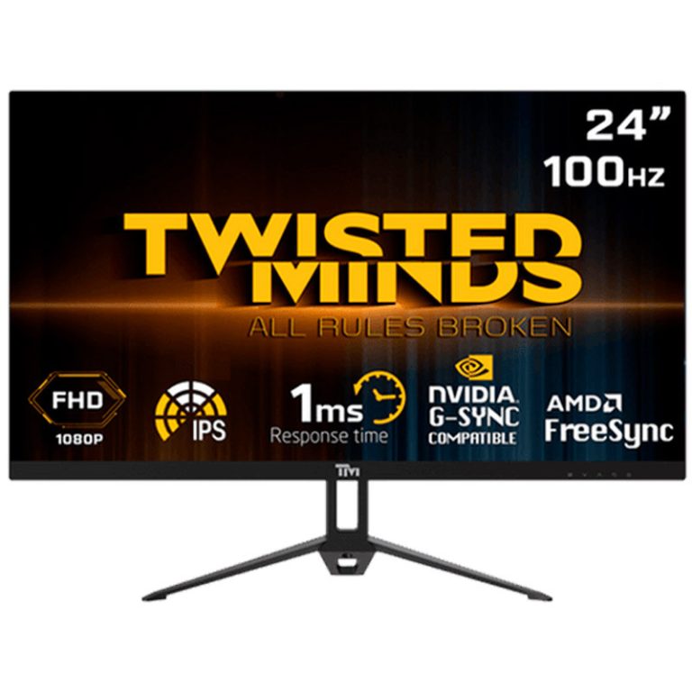 مانیتور گیمینگ تویستد مایندز TM24FHD100IPS با پنل IPS و صفحه‌نمایش 23.8 اینچی