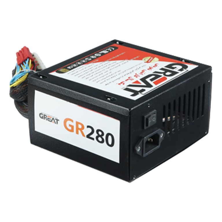 پاور 280 وات گریت Great GR280 با فن 140 میلی‌متری و گواهی 80PLUS Bronze
