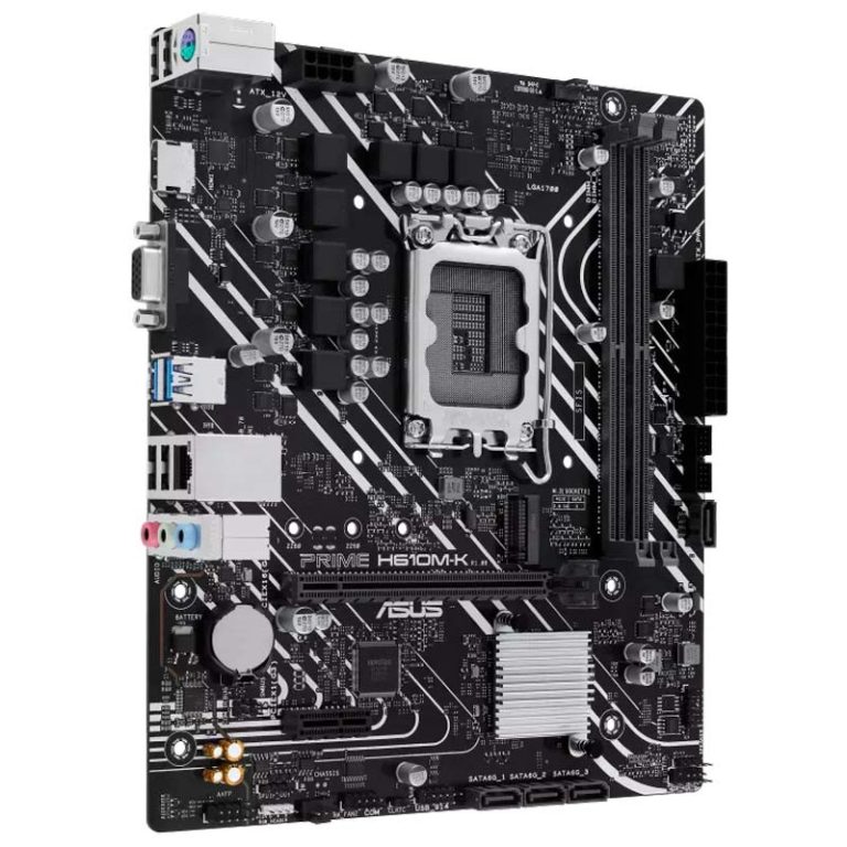 مادربرد ایسوس Prime H610M-K DDR5 با سوکت LGA 1700 و چیپست Intel H610