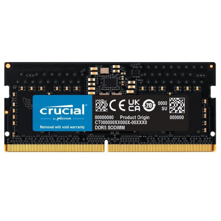 رم لپ تاپ کروشیال DDR5 با ماژول SO-DIMM و فرکانس 5600 مگاهرتز