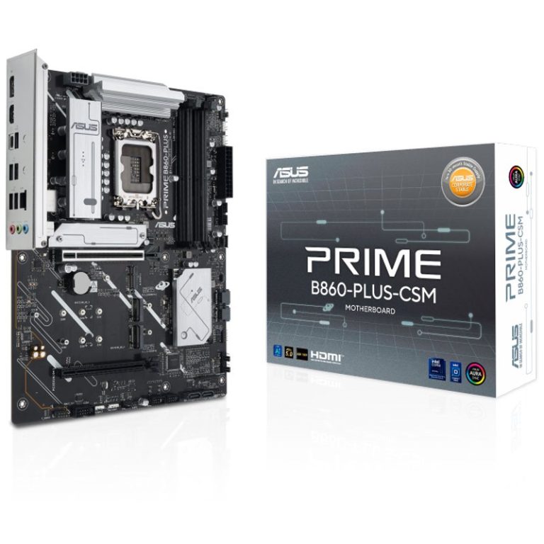 مادربرد ایسوس Prime B860-Plus-CSM DDR5 با چیپست Intel B860 و سوکت LGA 1851