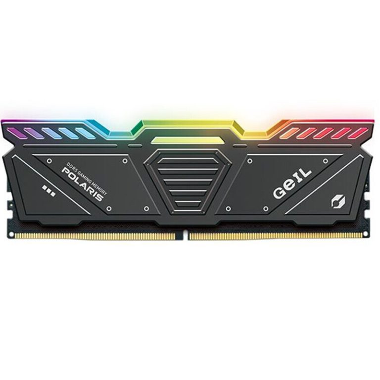 رم کامپیوتر گیل Geil Polaris RGB DDR5 با ظرفیت 16 گیگابایت و نورپردازی RGB