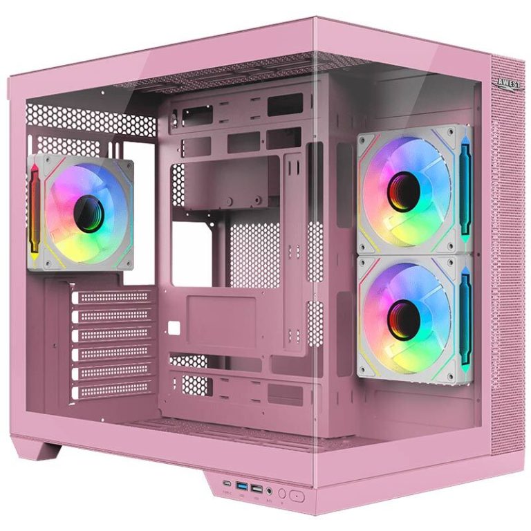 کیس کامپیوتر اوست GT-AQ12-MP با پنجره شیشه‌ای و طراحی Mid Tower