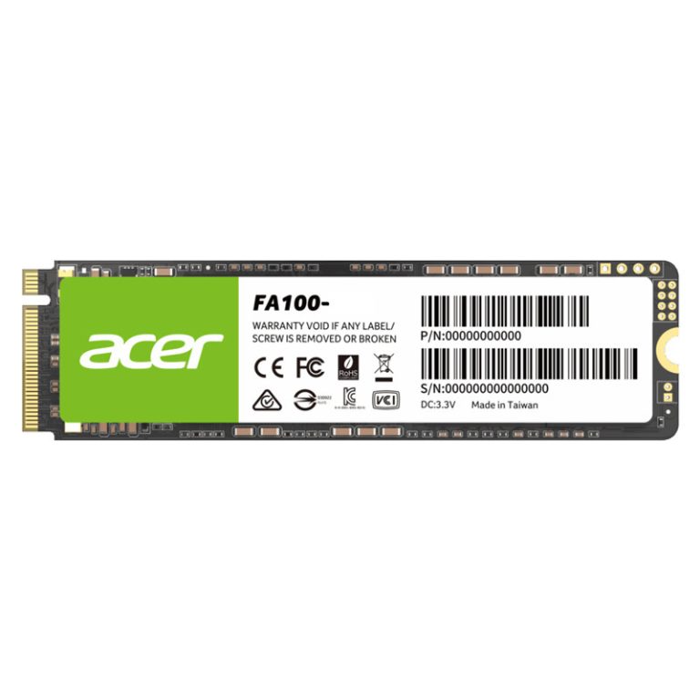 حافظه SSD ایسر Acer FA100 ظرفیت 512 گیگابایت با فرم‌فاکتور M.2