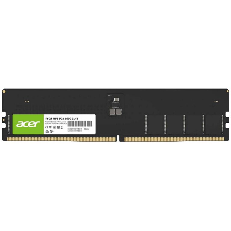 رم کامپیوتر ایسر UD200 DDR5 16GB تک کاناله با فرکانس 4800 مگاهرتز