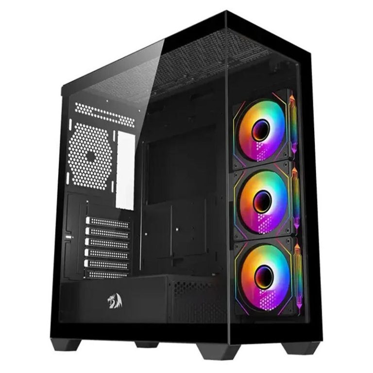 کیس کامپیوتر ردراگون DEFLECT CA-609B با پنجره شیشه‌ای