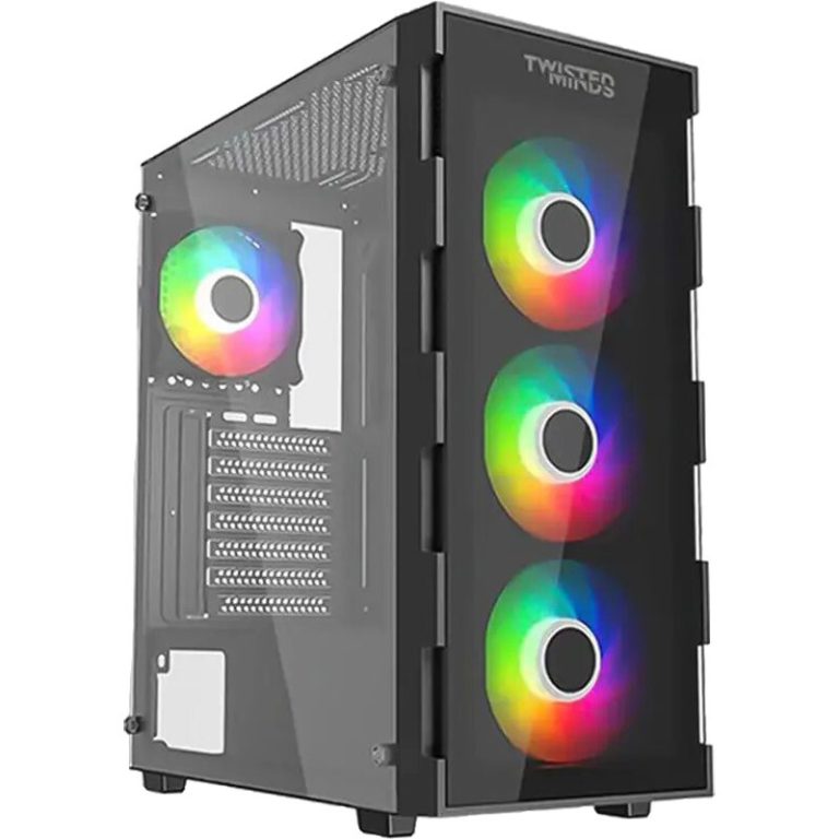 کیس کامپیوتر تویستد مایندز Titan Glass TM-GM-III-B با پنجره شیشه‌ای