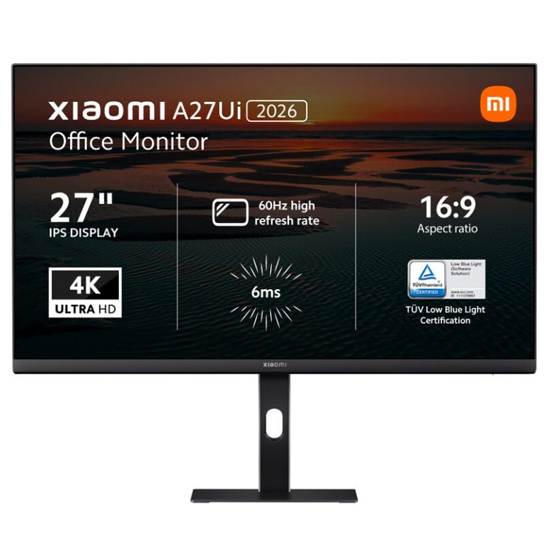 مانیتور شیائومی A27Ui P27UCB-RAGL سایز 27 اینچ با پنل IPS و وضوح 4K
