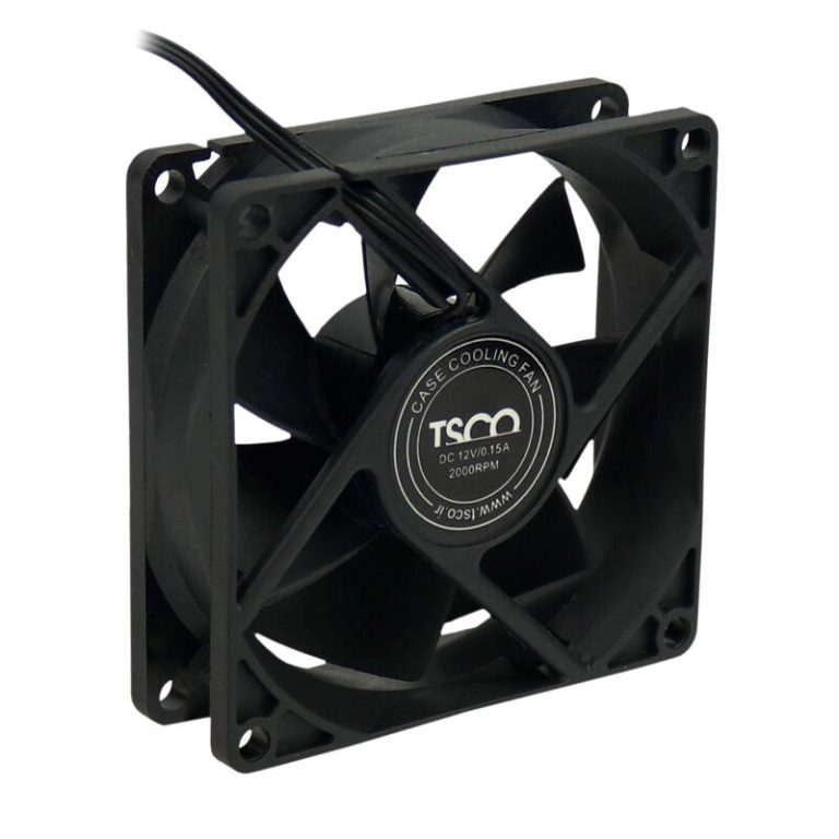 فن کیس تسکو TFAN02 سایز ۸۰ میلی‌متری بدون نورپردازی