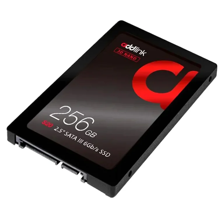 حافظه SSD ادلینک Addlink S20 256GB با فرم فاکتور 2.5 اینچی و رابط SATA III