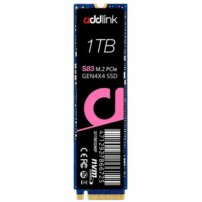حافظه SSD ادلینک Addlink S83 ظرفیت یک ترابایت با فرم‌فاکتور M.2