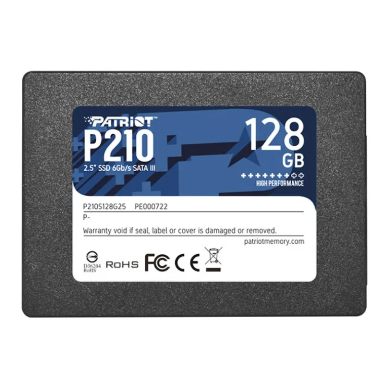 حافظه SSD پاتریوت Patriot P210 128GB با فرم فاکتور ۲.5 اینچ و رابط SATA III