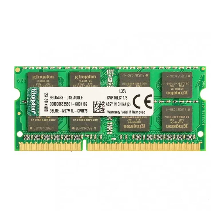 خرید رم لپ تاپ کینگستون DDR3L 8GB مدل SO-DIMM با فرکانس 1600 مگاهرتز