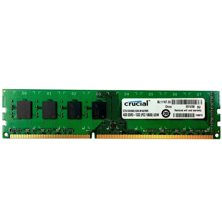 خرید رم Crucial U-DIMM DDR3 4GB 1333MHz برای کامپیوتر دسکتاپ