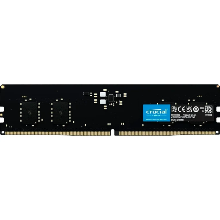 رم کامپیوتر کروشیال U-DIMM DDR5 8GB Single 4800MHz CL40