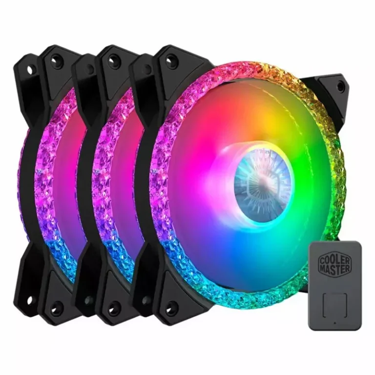 فن کیس کولر مستر MasterFan MF120 Prismatic ARGB سایز 120 میلی متر بسته 3 عددی