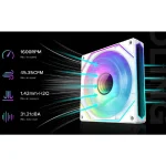 فن کیس گیم مکس FN12A-S8I-W سایز 120 میلی متری