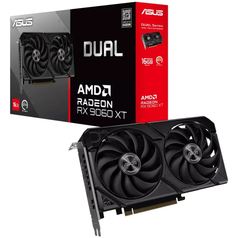 خرید کارت گرافیک ASUS Dual Radeon RX 9060 XT با حافظه 16 گیگابایت