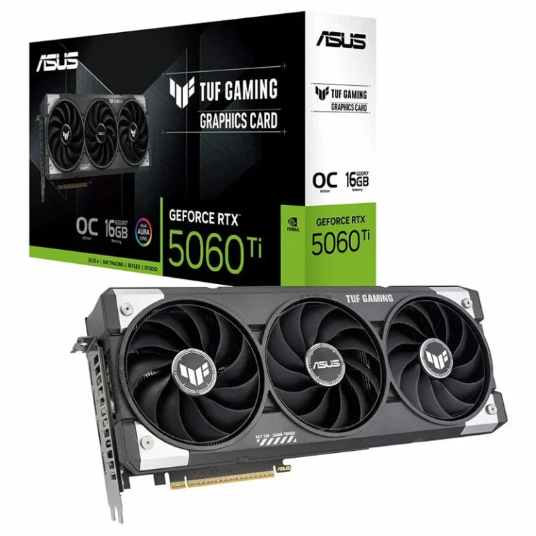 کارت گرافیک ASUS TUF Gaming GeForce RTX 5060 Ti OC Edition 16GB GDDR7 128Bit