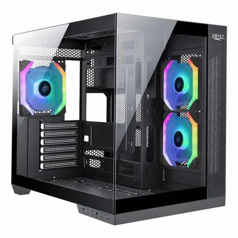 خرید کیس اوست GT-AQ12 با پنجره شیشه‌ای و پورت Type-C