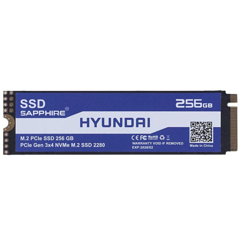 حافظه SSD هیوندای Hyundai Sapphire 256GB M.2 با رابط PCIe 3.0 x4