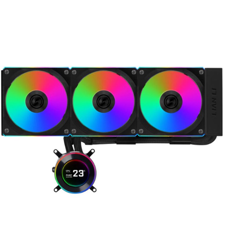 خنک کننده مایع پردازنده لیان لی HydroShift II LCD-C 360TL با نمایشگر LCD و سه فن