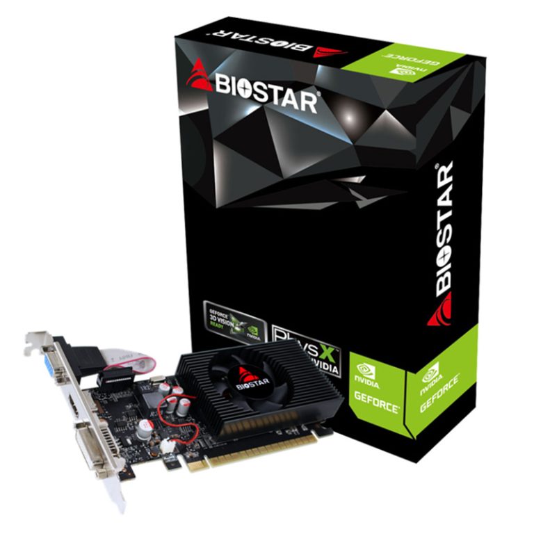 کارت گرافیک BIOSTAR GEFORCE GT730 2GB 128Bit DDR3 با خروجی HDMI و DVI و VGA
