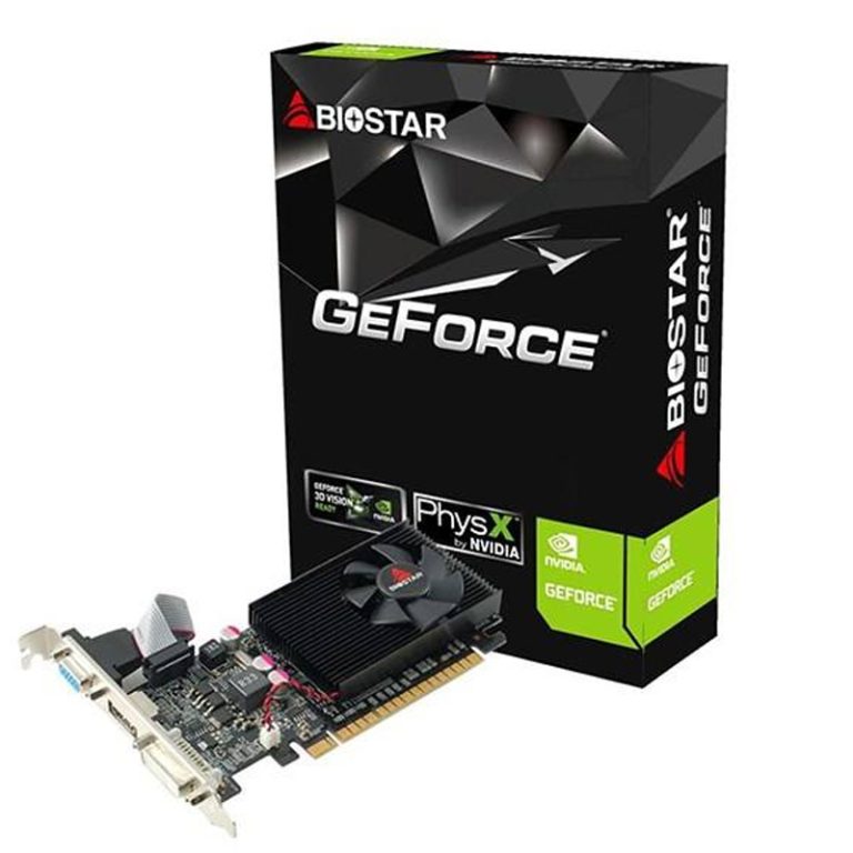 کارت گرافیک BIOSTAR GeForce GT210 1GB DDR3 64Bit با خروجی HDMI، DVI و VGA